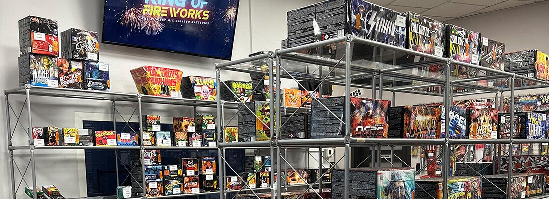 Pomieszczenie gdzie przechowywane są fajerwerki