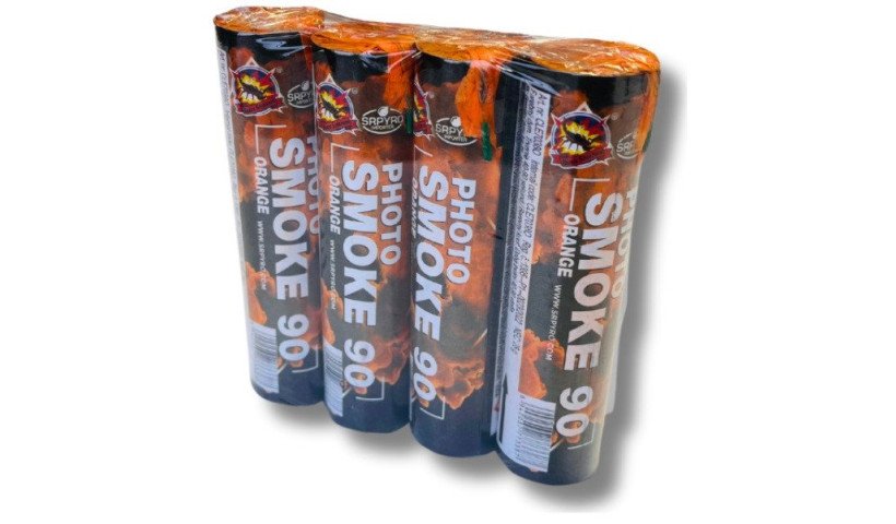 pomarańczowe świece dymne cle7038o