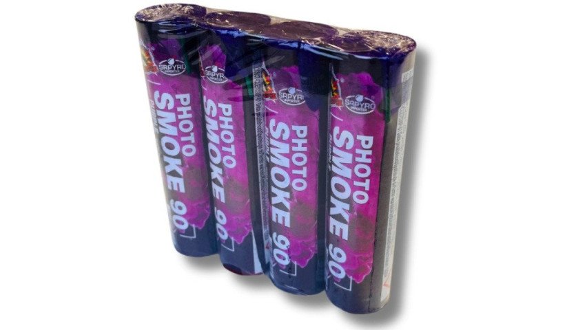 fioletowe świece dymne cle7038p