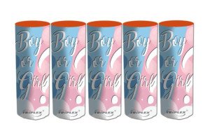 Jasno różowy dym boy or girl