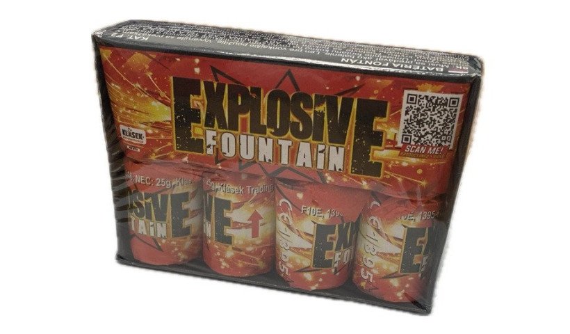 fontanny z cracklingiem Explosive fountain