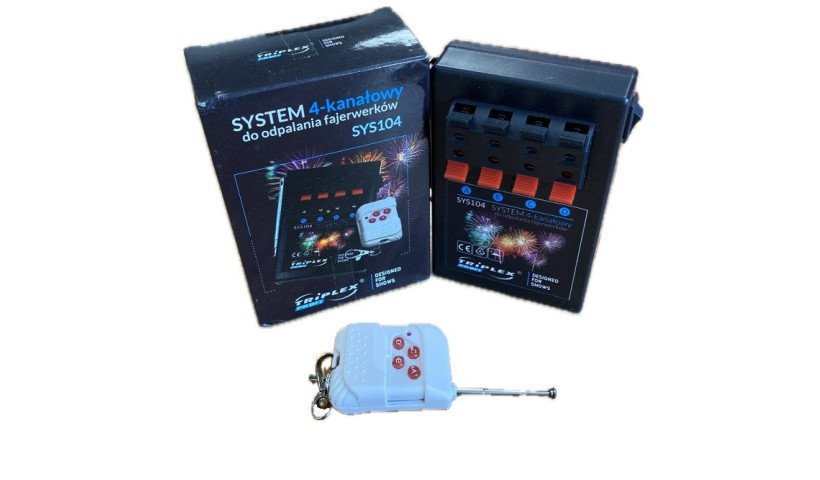 4 kanałowy system do odpalania fajerwerków